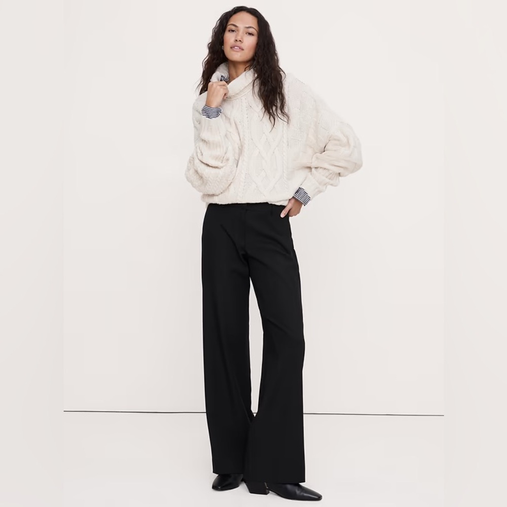 NWT!Banana Republic The Everyday Wide-Leg Pant In City Stretch​​​​​​​​​​​​​​​​🩷